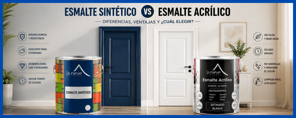 ESMALTE SINTÉTICO O ESMALTE ACRÍLICO